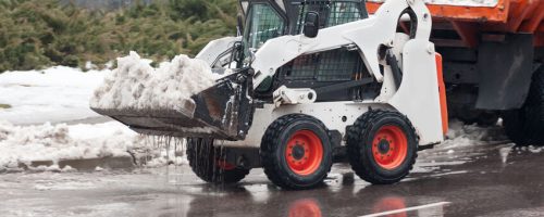 snow removal on the street snow removal on the street