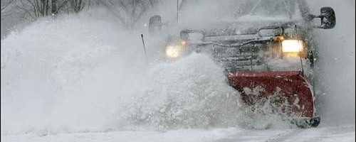snow black truck